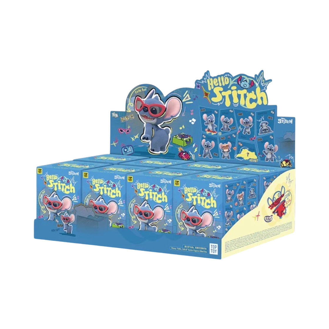 탑 토이 스티치 헬로 스티치 시리즈 미개봉 랜덤박스 (8개입)(Top Toy Stitch Hello Stitch Series Sealed Case (8 Blind Boxes))