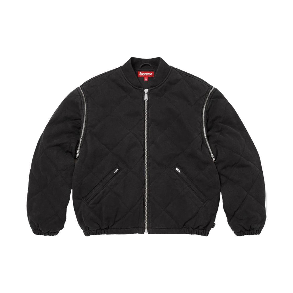 슈프림 집 오프 슬리브 퀼티드 봄버 자켓 블랙 - 25FW(Supreme Zip Off Sleeve Quilted Bomber Jacket Black- 25FW)
