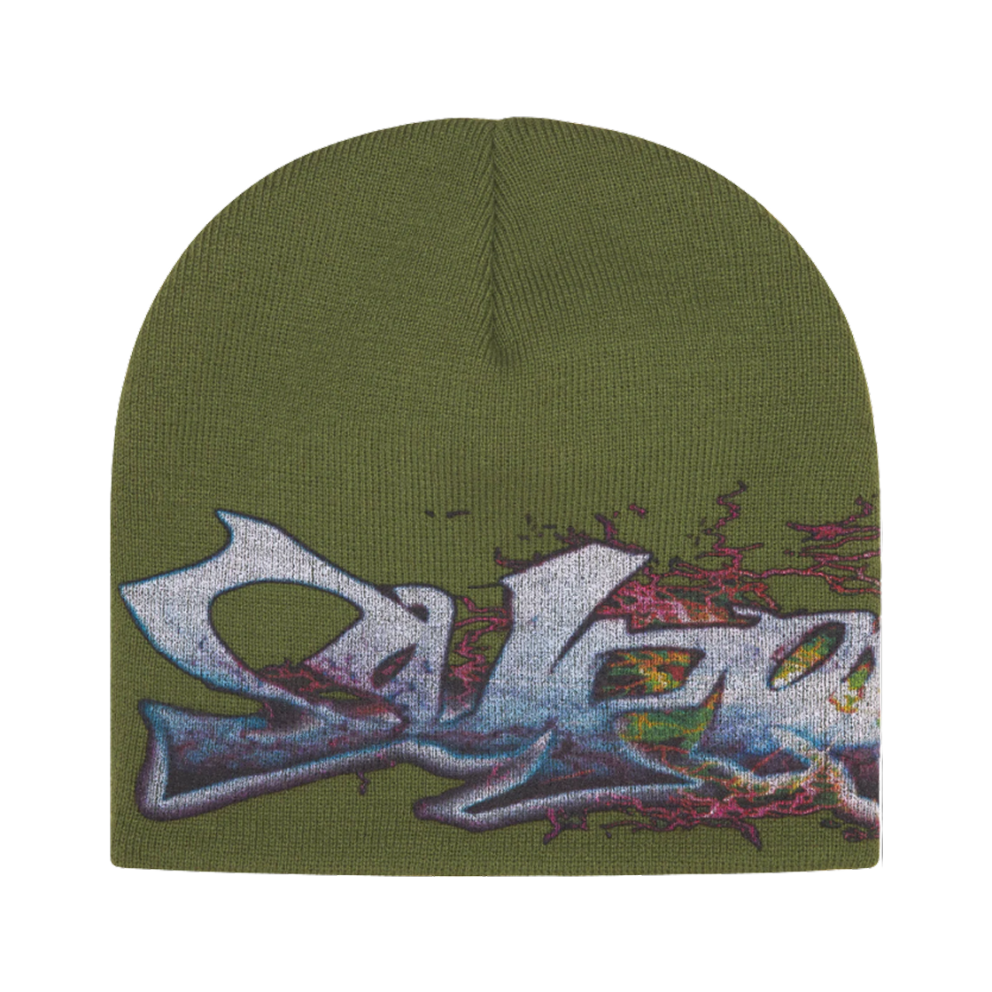 슈프림 태그 비니 올리브 - 25FW