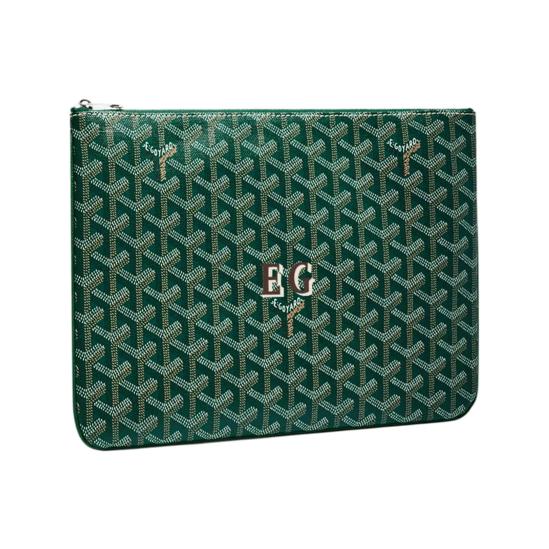 고야드 세나 MM 파우치 이니셜 그린(Goyard Senat MM Pouch Initials Green) - 1