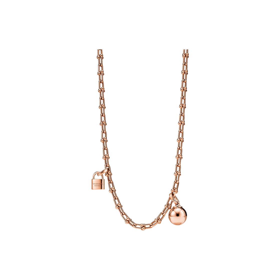 73584361/1365381768/73584353 Tiffany & Co. Tiffany Hardwear Small Single Wrap Necklace 18K Rose Gold