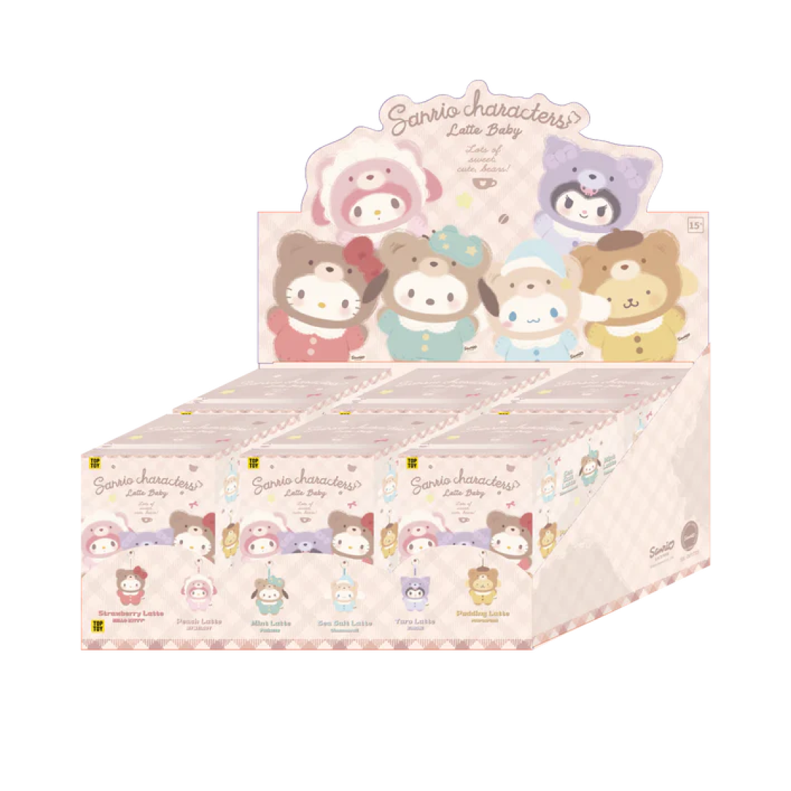 탑 토이 산리오 라떼 베이비 시리즈 미개봉 랜덤박스 (6개입)(Top Toy Sanrio Latte Baby Series Sealed Case (6 Blind Boxes))