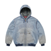 Supreme Reflective Arc Hooded Work Jacket Denim - 25FW