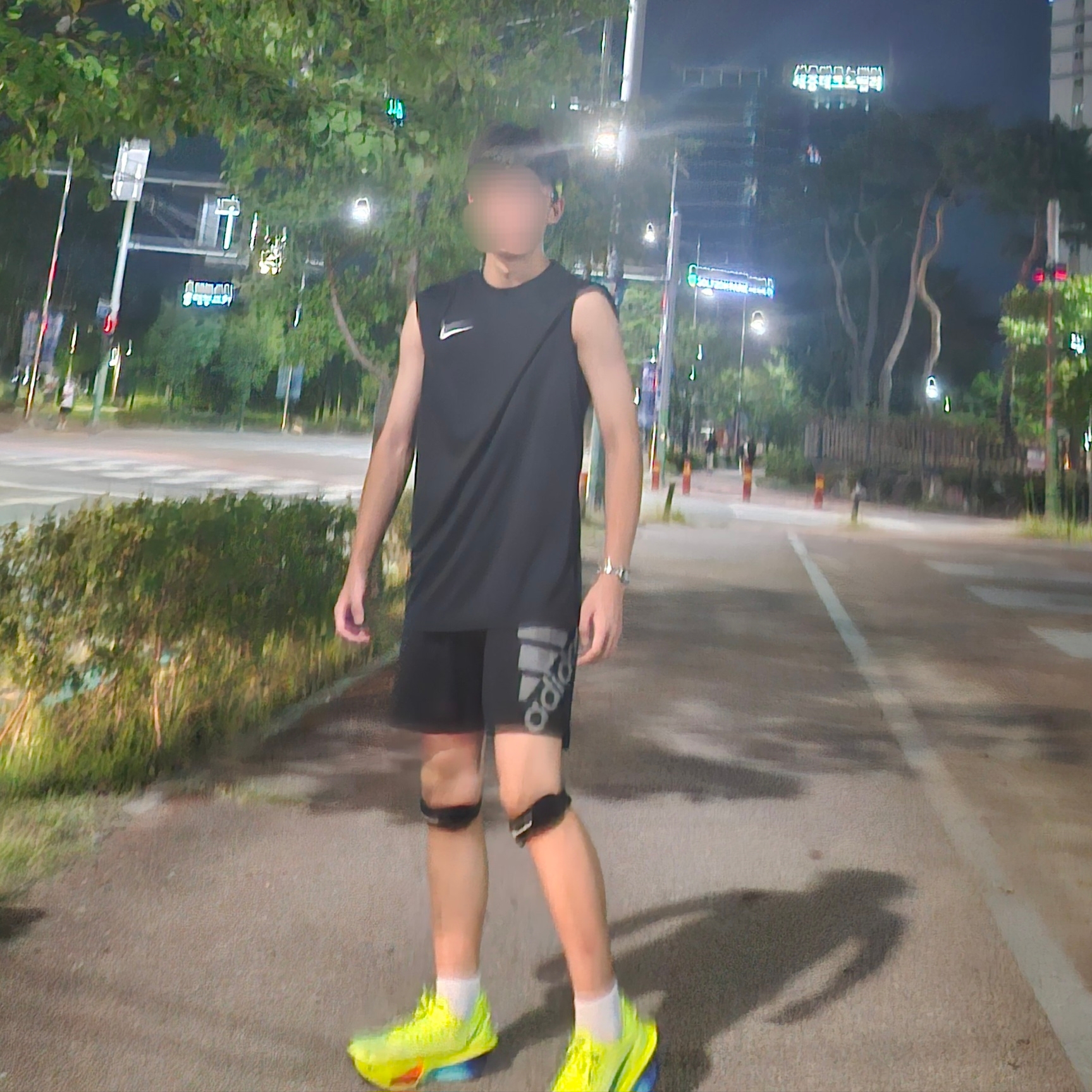 Nike Dri-Fit Park 7 T-Shirt Black, Casio LTP-V007D-7B 착용 스타일