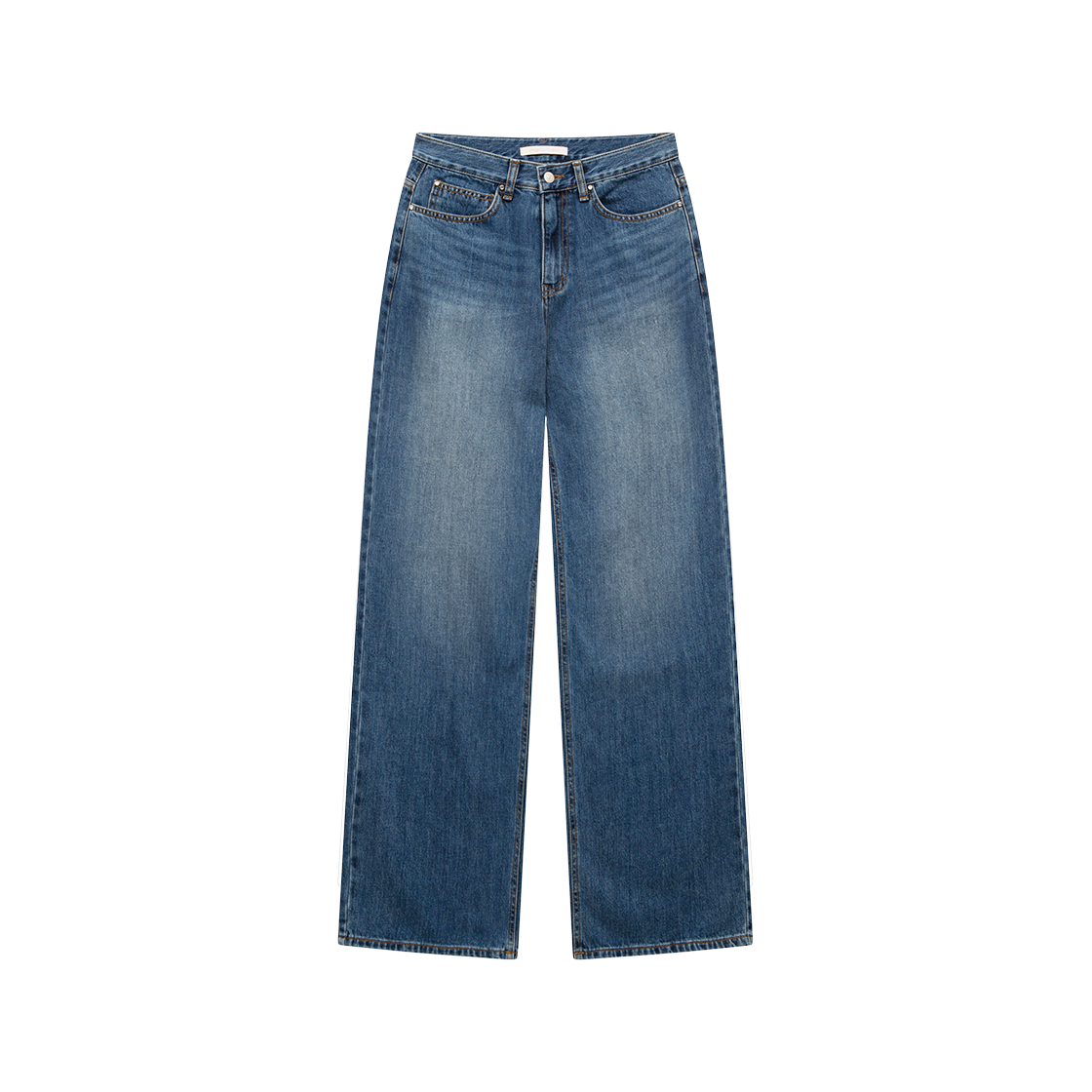 MF2579DN001MBL Margarin Fingers Rivet Wide Denim Pants Blue