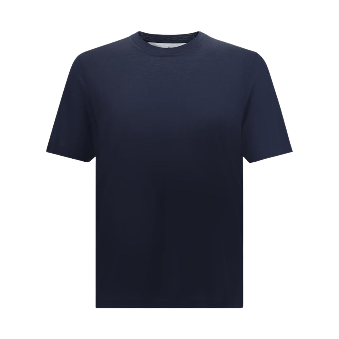 MD8211308-C4425 Brunello Cucinelli Silk T-Shirt Navy Blue
