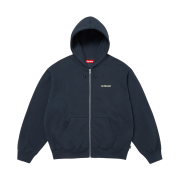 Supreme IDGAF Zip Up Hooded Sweatshirt Navy - 25FW