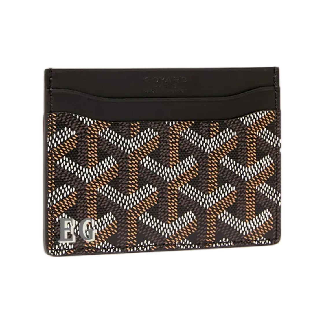 고야드 생쉴피스 카드 월렛 이니셜 블랙(Goyard Saint Sulpice Card Wallet Initials Black) - 1