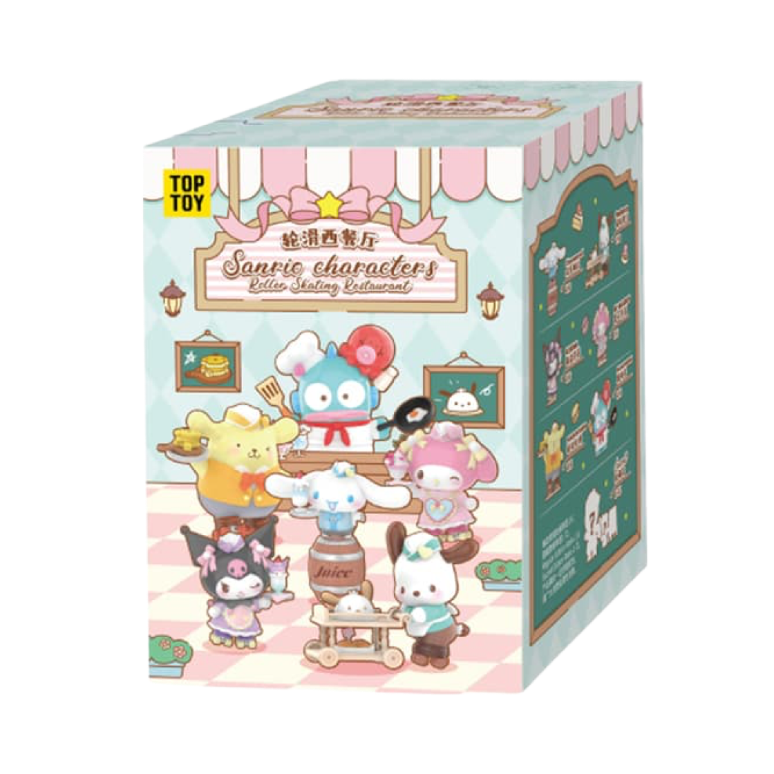 탑 토이 산리오 롤러 스케이팅 레스토랑 시리즈 미개봉 랜덤박스 (1개입)(Top Toy Sanrio Roller Skating Restaurant Series Sealed Case (1 Blind Box))