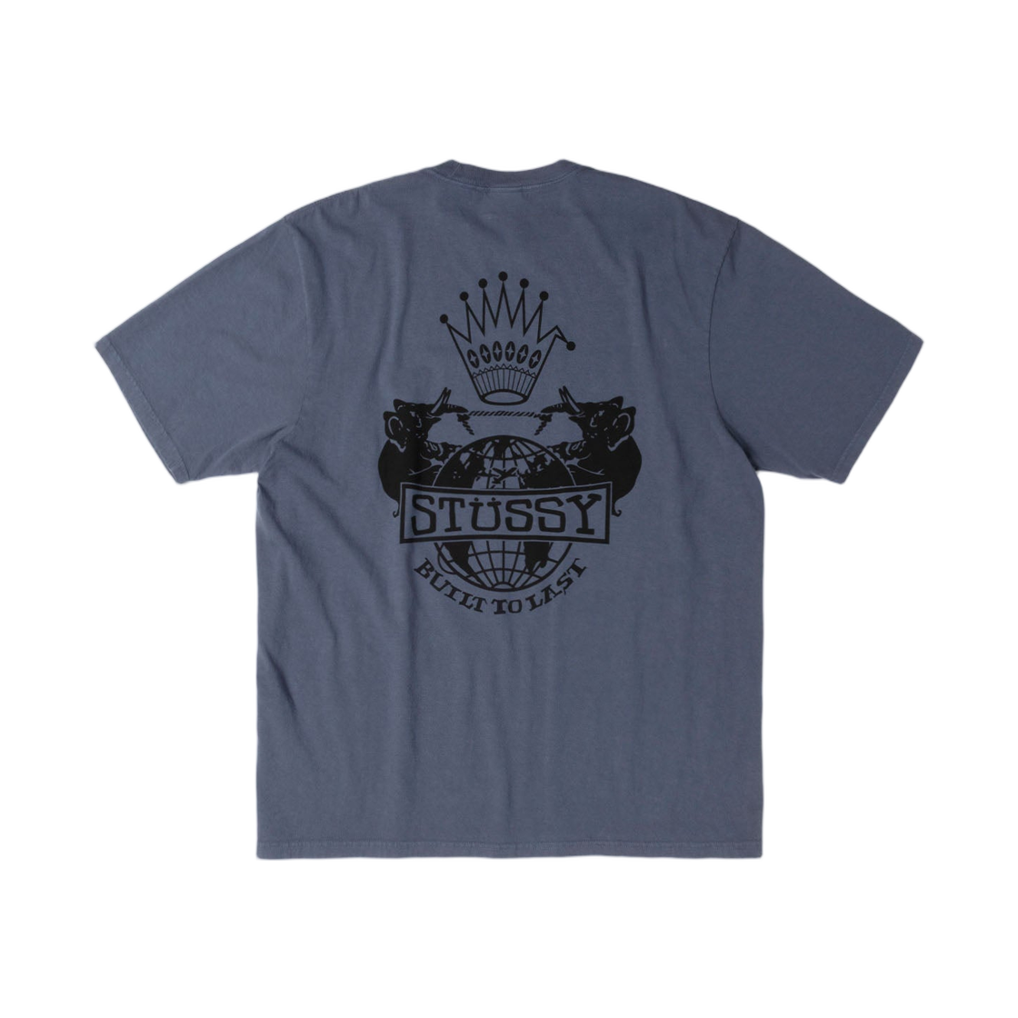 1905125 Stussy Built To Last Pigment Dyed T-Shirt Navy