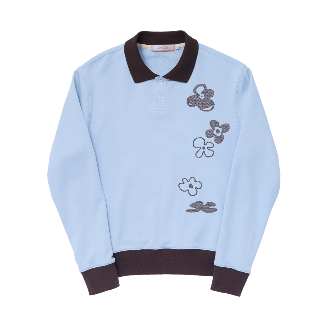CT-JN02-PK01(SK) COTTE Falling Flower Polo Sky