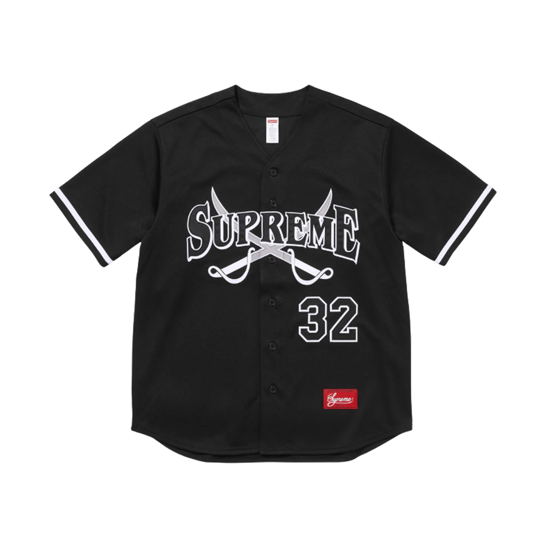 슈프림 스워즈 베이스볼 저지 블랙 - 25FW(Supreme Swords Baseball Jersey Black - 25FW)