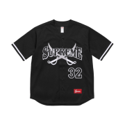 Supreme Swords Baseball Jersey Black - 25FW