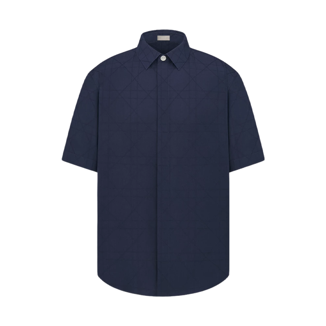 493C516A6067-C540 Dior Icon Short Sleeved Shirt Blue Silk Blend