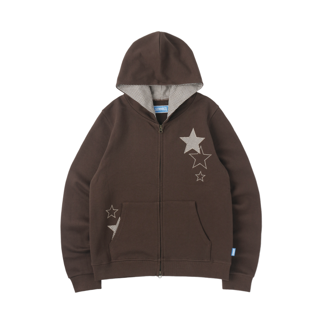써넥트 스타즈 집업 후디 브라운(Sunnect Stars Zip Up Hoodie Brown)