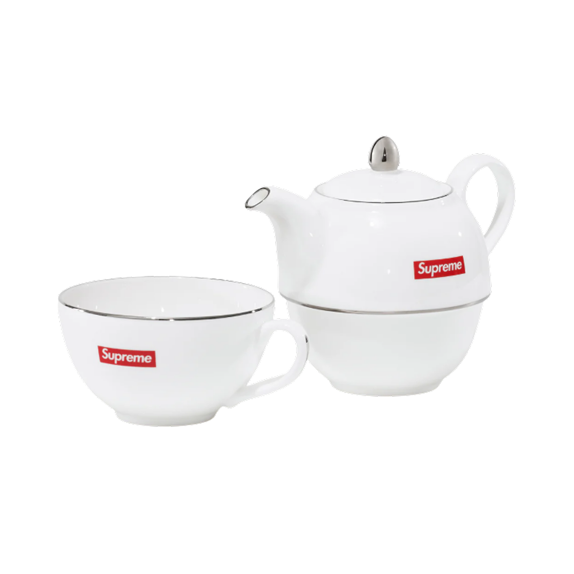 슈프림 티 세트 화이트 - 25FW