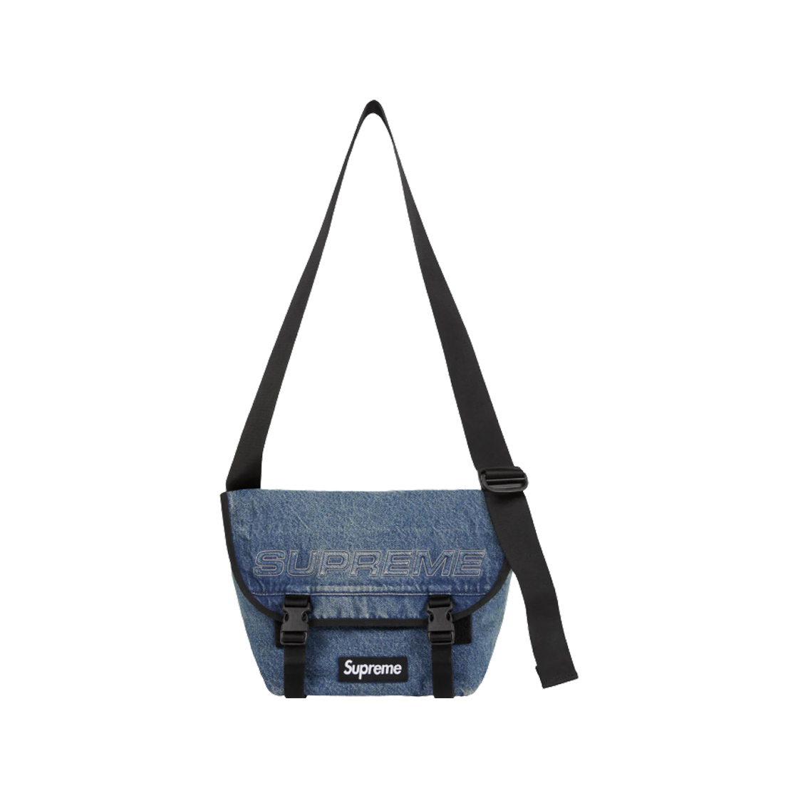슈프림 데님 메신저 백 워시드 인디고 - 25FW(Supreme Denim Messenger Bag Washed Indigo - 25FW)