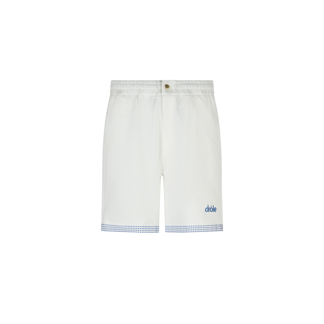 드롤 드 무슈 로고 코튼 쇼츠 오프 화이트(Drole de Monsieur Logo Cotton Shorts Off White)