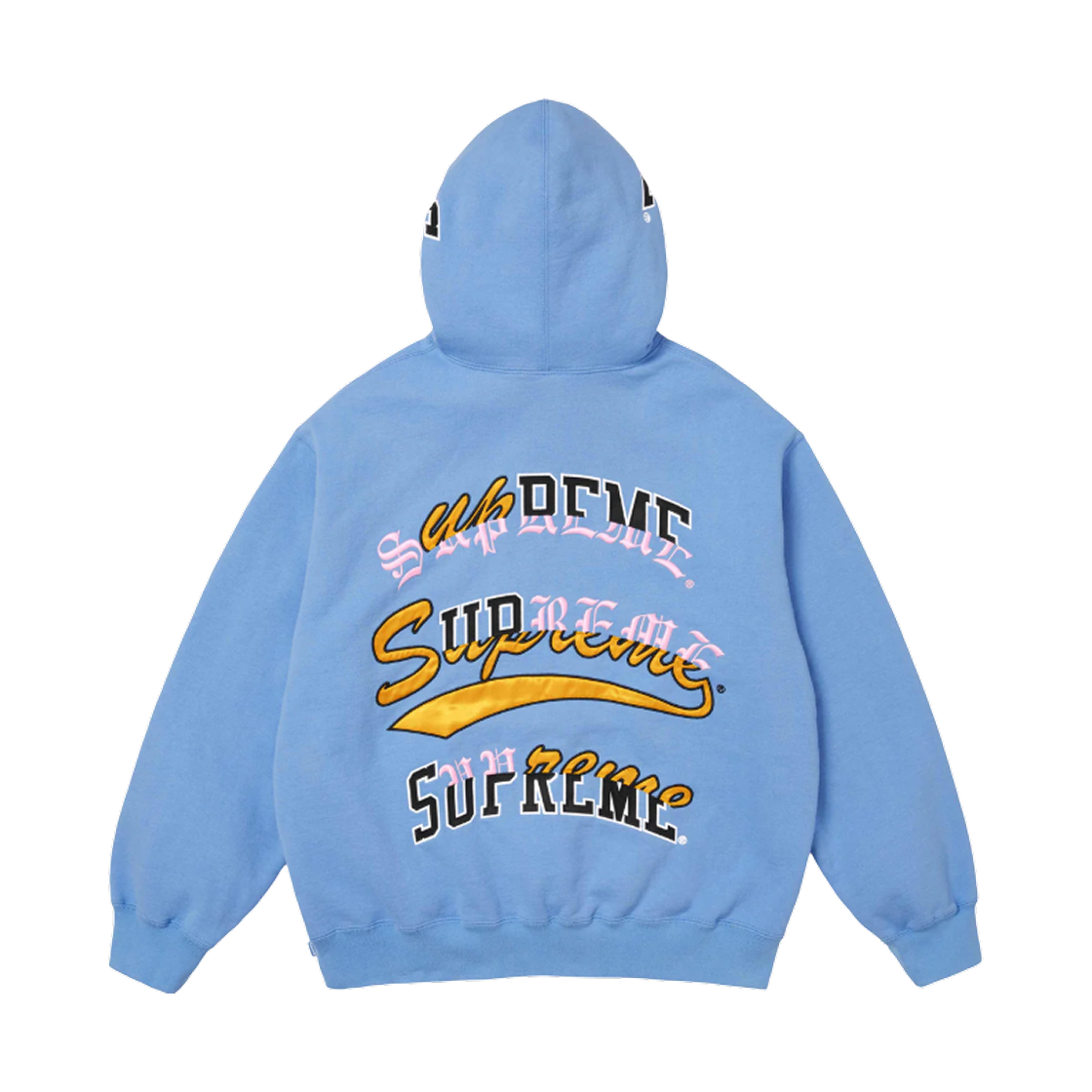 슈프림 멀티 로고 후드 스웨트셔츠 라이트 블루 - 25FW(Supreme Multi Logos Hooded Sweatshirt Light Blue - 25FW) - 1