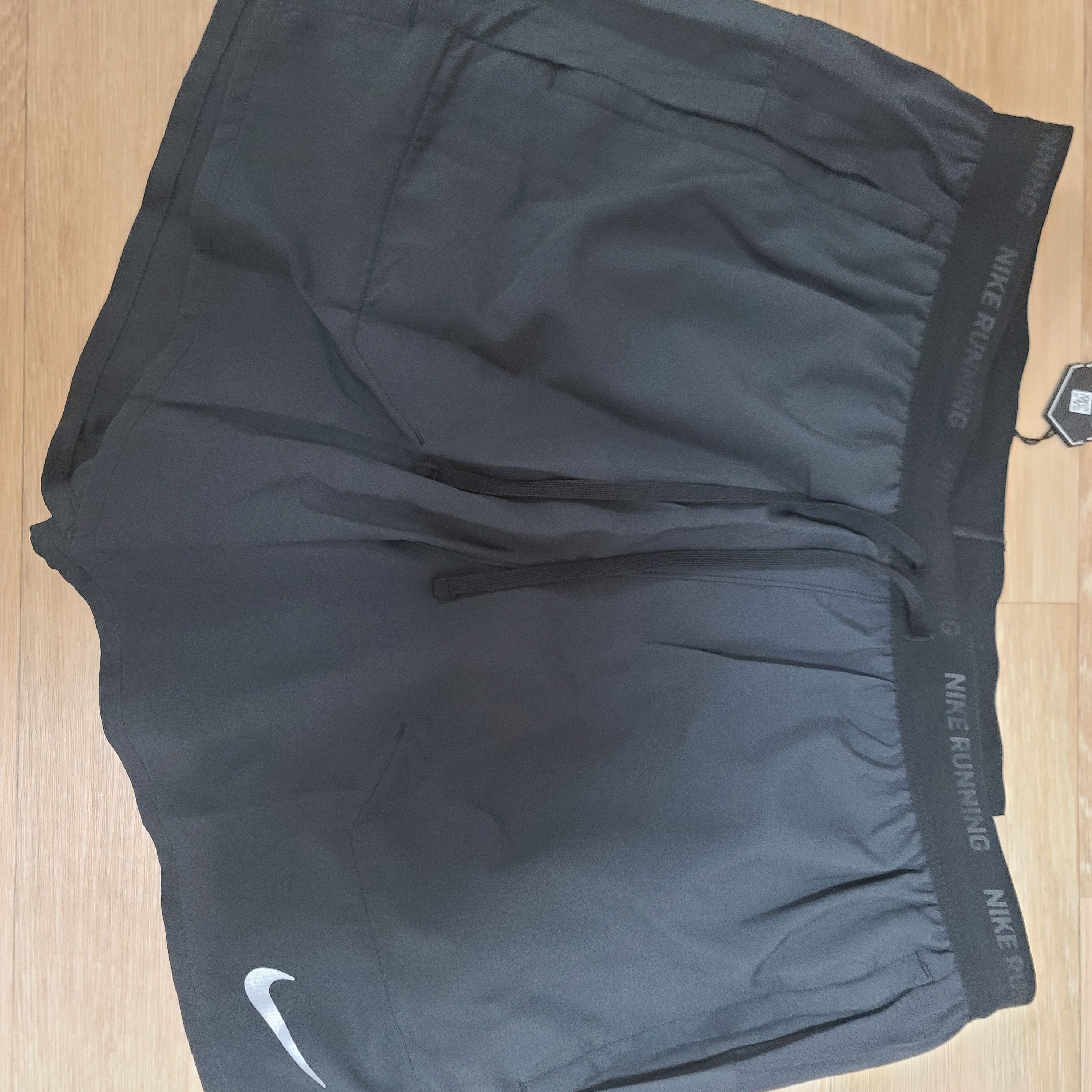 Nike Dri-Fit Stride 5 Inch Brief Lined Running Shorts Black - Asia 착용 스타일
