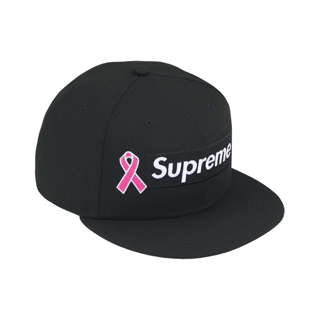 슈프림 브레스트 캔서 어웨어니스 박스로고 뉴에라 블랙 - 25FW
