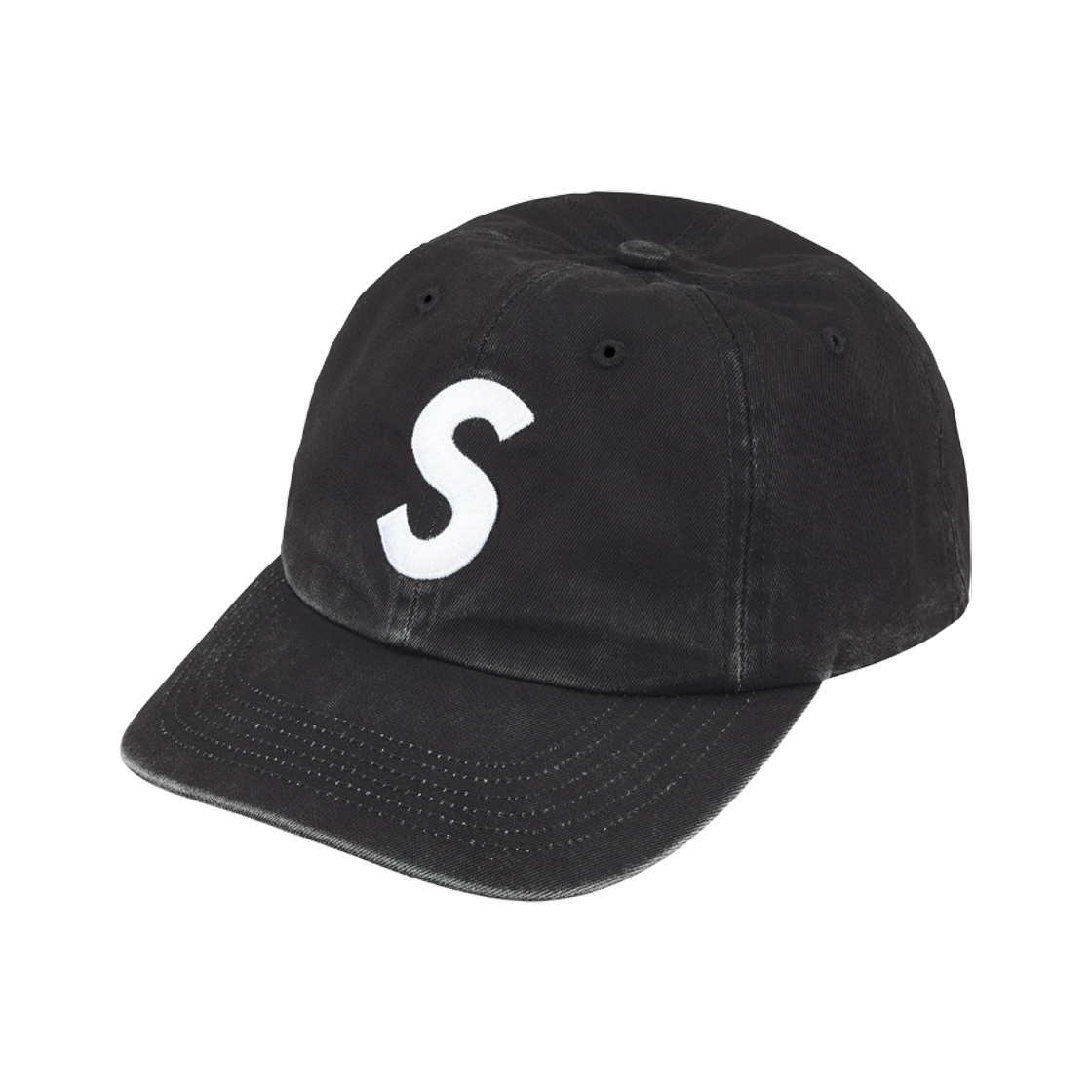 슈프림 피그먼트 코티드 투톤 S 로고 6-패널 블랙 - 25FW(Supreme Pigment Coated 2-Tone S Logo 6-Panel Black - 25FW)