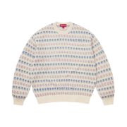 Supreme Flowers Metallic Sweater Ivory - 25FW