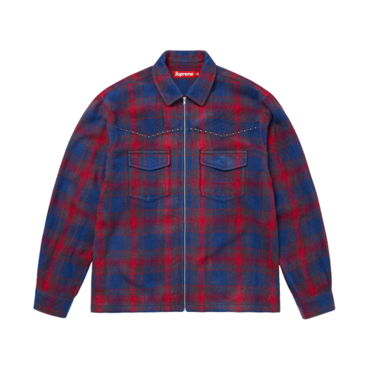 슈프림 부클 집업 셔츠 블루 - 24FW | Supreme | KREAM