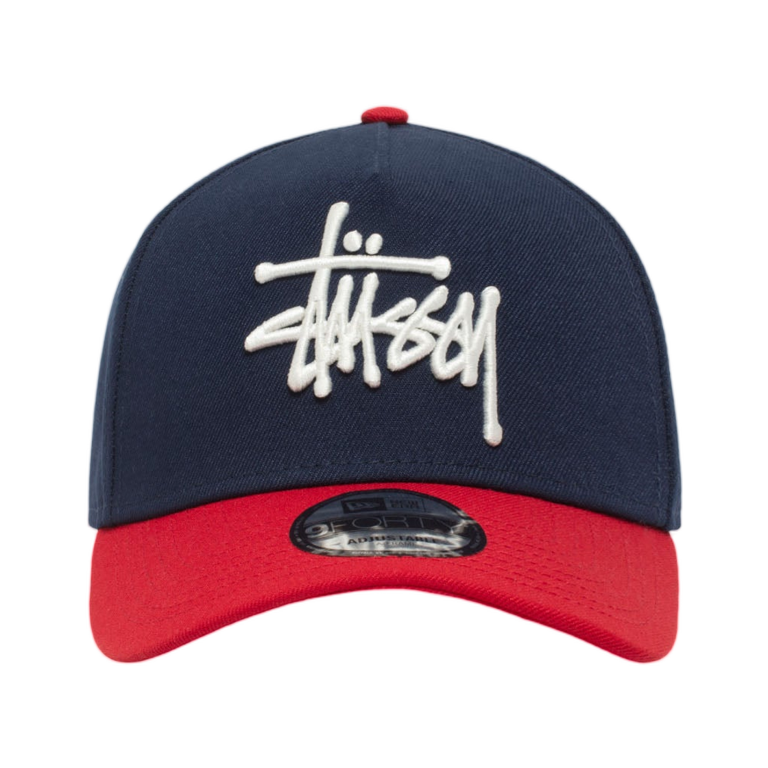 1311194 Stussy New Era 9Forty Strapback Navy Red