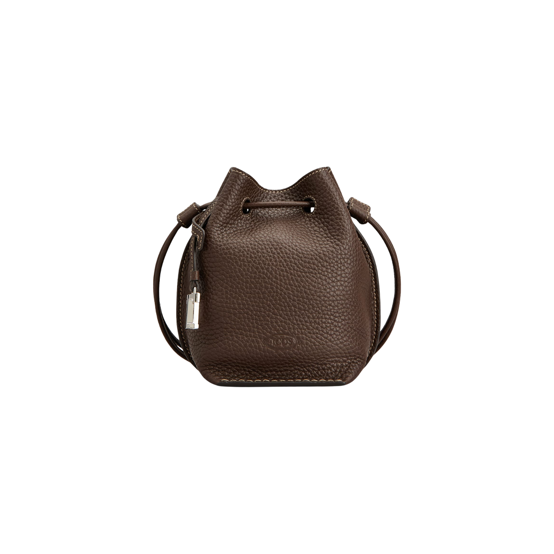 XBWBUZT0000WNTS611 Tod's Bucket Bag in Leather Micro Brown