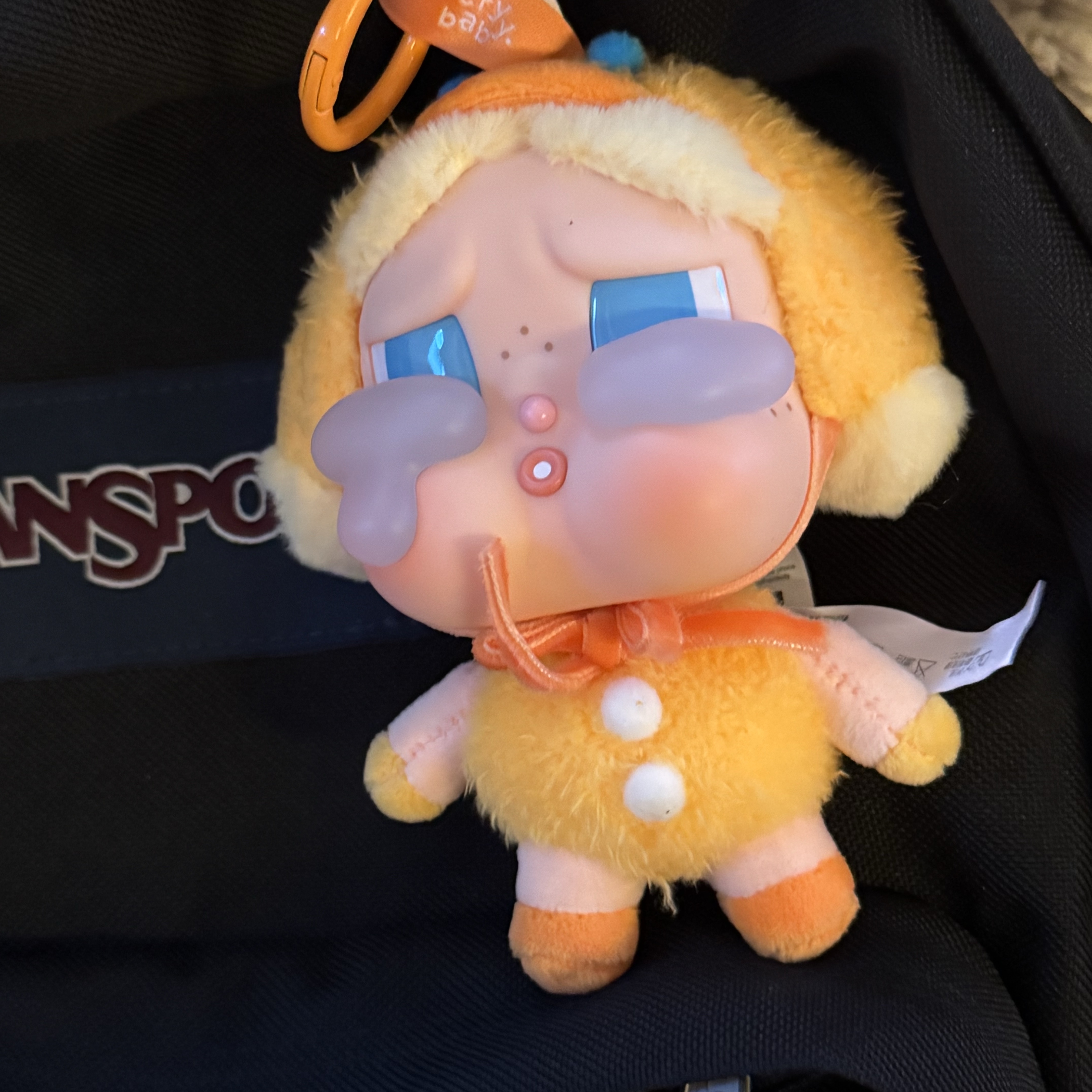 Pop Mart Crybaby Crying Again Series Plush Keyring Sealed Case (1 Blind Box), Jansport Right Pack Black 착용 스타일