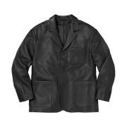 Supreme Leather Blazer Black - 25FW