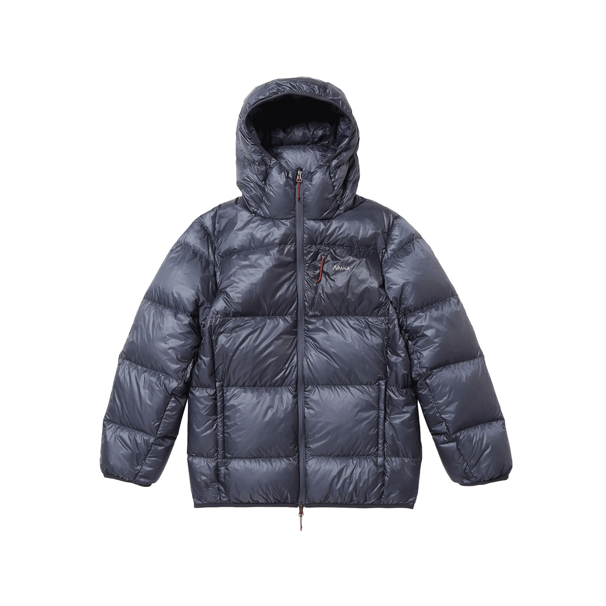 KM5DDWJNG23BL Nanga Mountain Lodge Down Hoodie Jacket Blue - 25FW