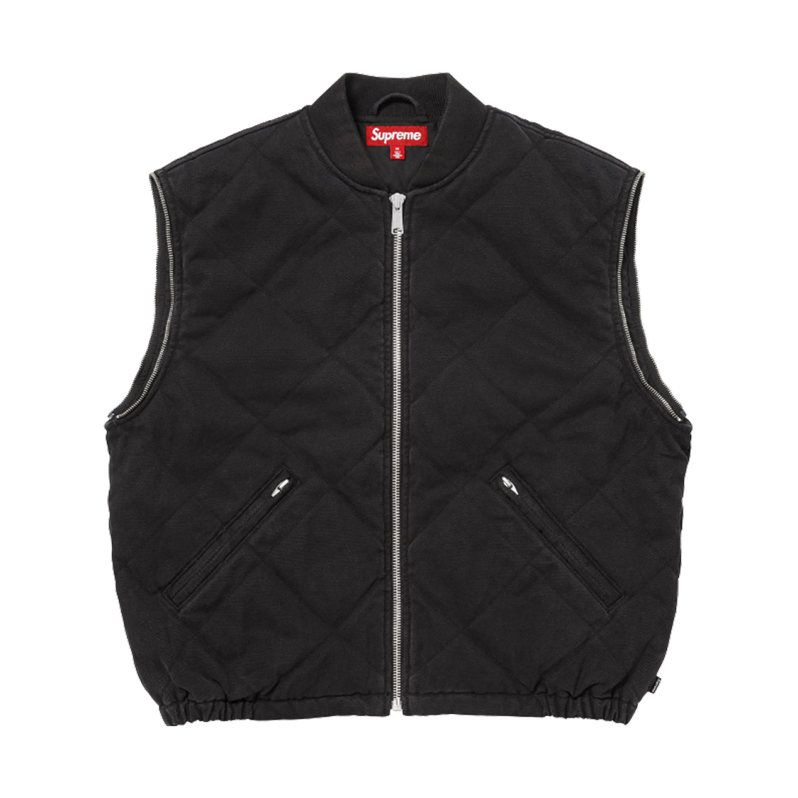 슈프림 집 오프 슬리브 퀼티드 봄버 자켓 블랙 - 25FW(Supreme Zip Off Sleeve Quilted Bomber Jacket Black- 25FW) - 4