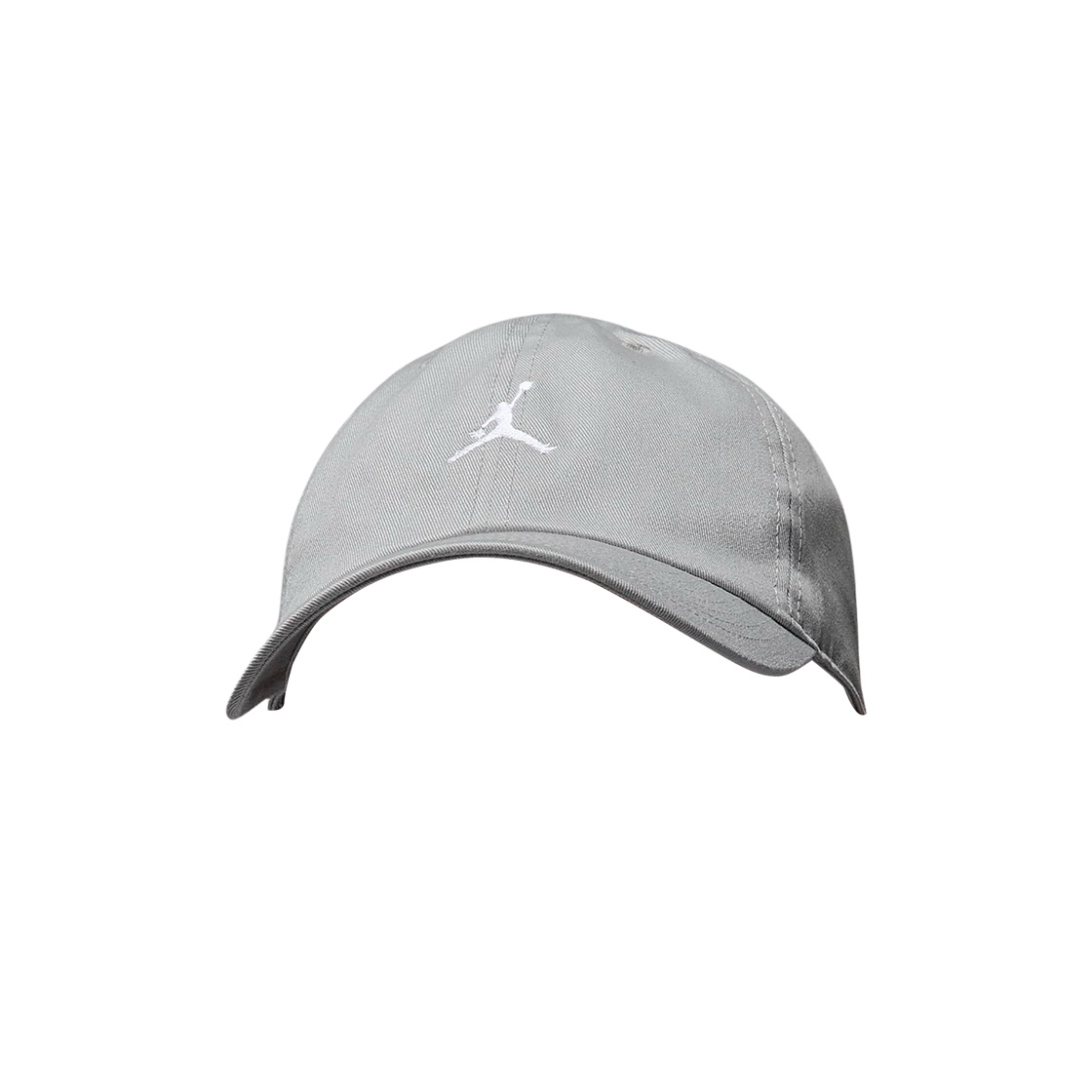 HQ1963-077 Jordan Club Unstructured Curved Bill Cap Light Smoke Grey White