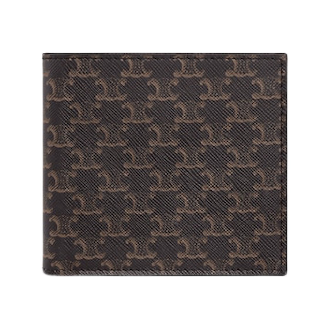 10B652BQB-38NO Celine Bi-Fold Wallet in Triomphe Canvas Black
