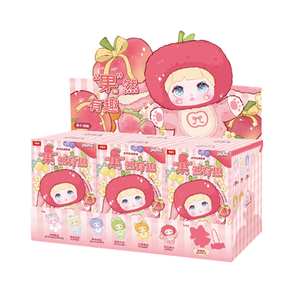 하이 토이 노미 인터레스팅 프루츠 시리즈 미개봉 랜덤박스 (6개입)(Hi Toy Nommi Interesting Fruits Series Sealed Case (6 Blind Boxes))