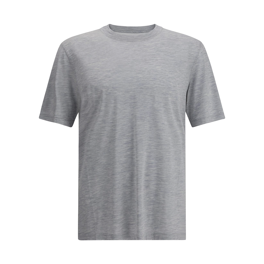 브루넬로 쿠치넬리 실크 티셔츠 그레이(Brunello Cucinelli Silk T-Shirt Grey) - 1