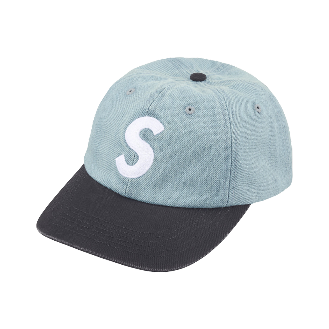 슈프림 피그먼트 코티드 투톤 S 로고 6-패널 데님 - 25FW(Supreme Pigment Coated 2-Tone S Logo 6-Panel Denim - 25FW)