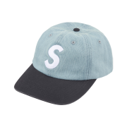 Supreme Pigment Coated 2-Tone S Logo 6-Panel Denim - 25FW