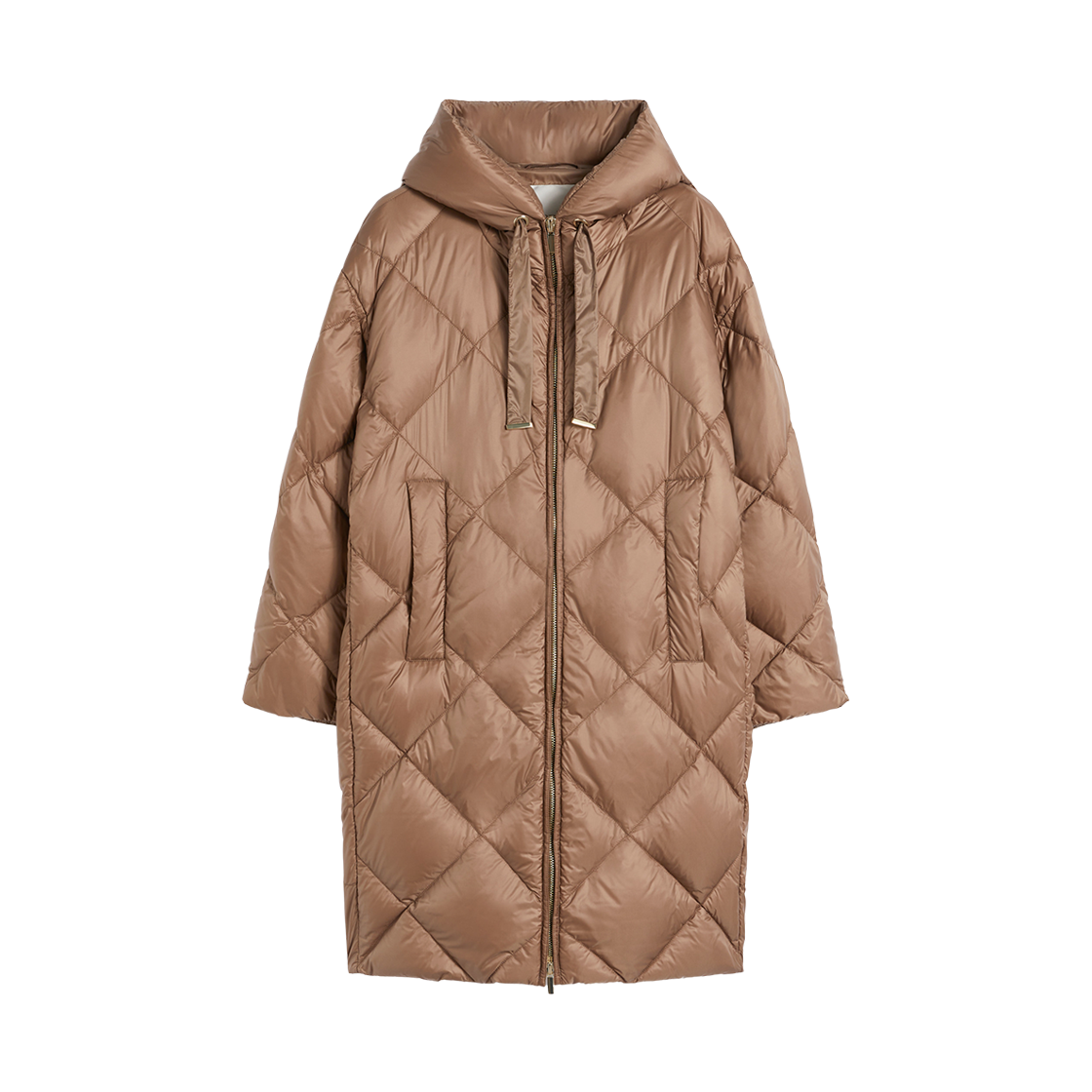 TREFE-085 (W) Max Mara The Cube Trefe Down Jacket in Iridescent Water-Repellent Brown