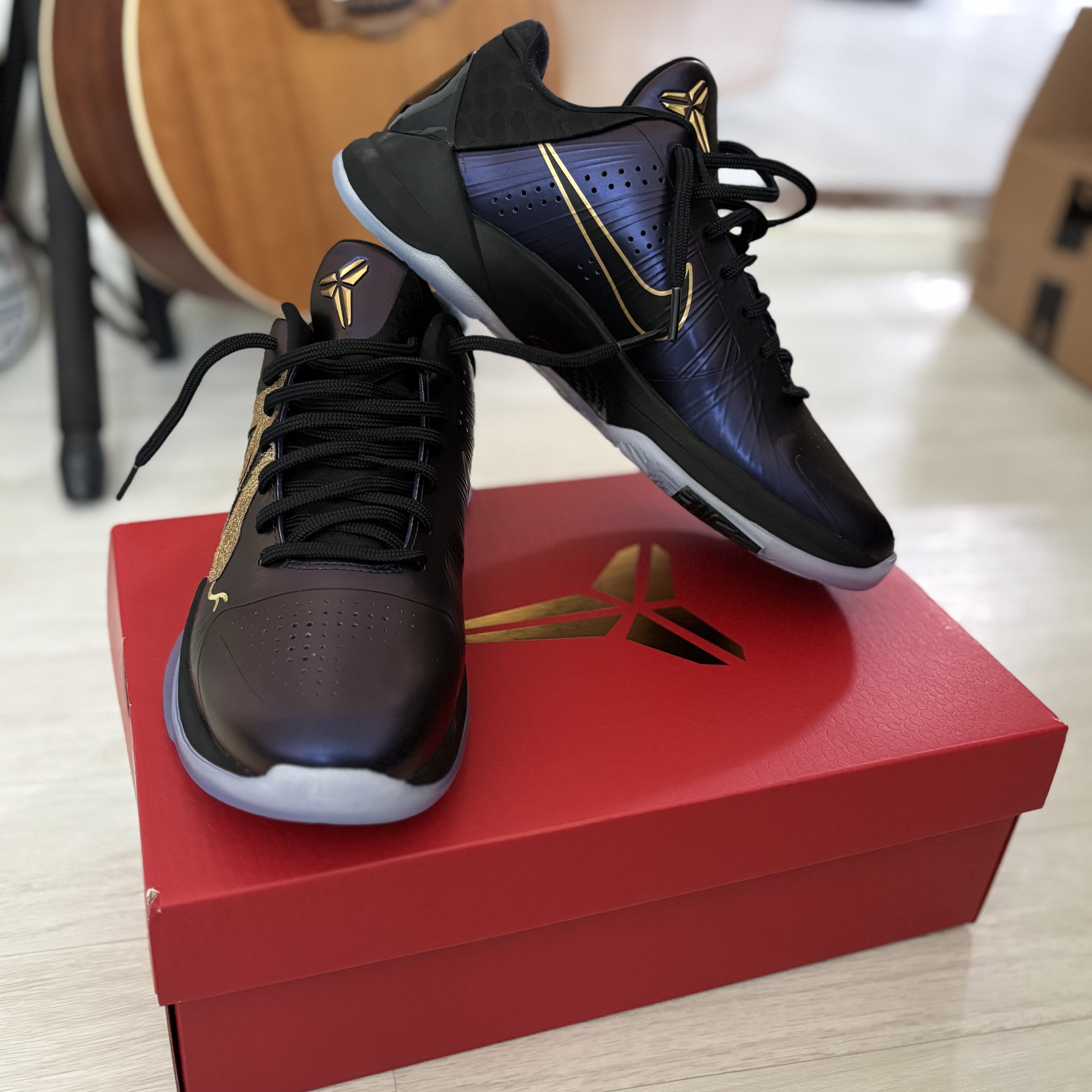 Nike Kobe 5 Protro Year of the Mamba Eggplant 착용 스타일 - 2