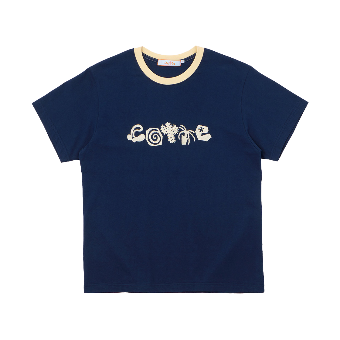 CT-JN02-TS04(NV) COTTE Doodle Garden T-Shirt Navy
