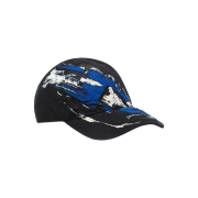 Diesel C-Eiffel Baseball Cap with Bold Oval D Black Blue