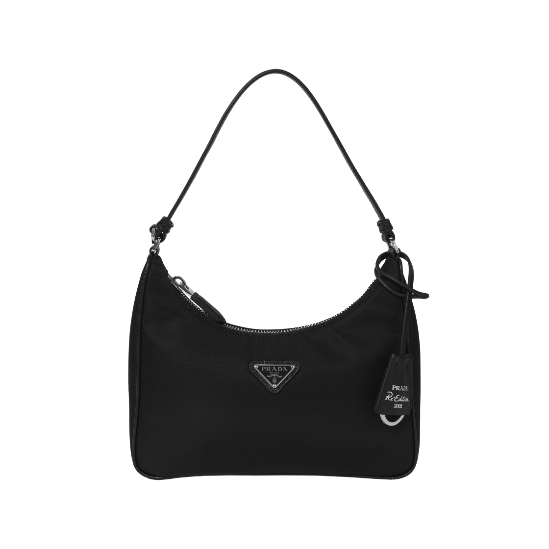 1N204M-R064-F0002 Prada Re-Edition 2005 Re-Nylon and Saffiano Mini Bag Black