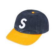 Supreme Pigment Coated 2-Tone S Logo 6-Panel Navy - 25FW