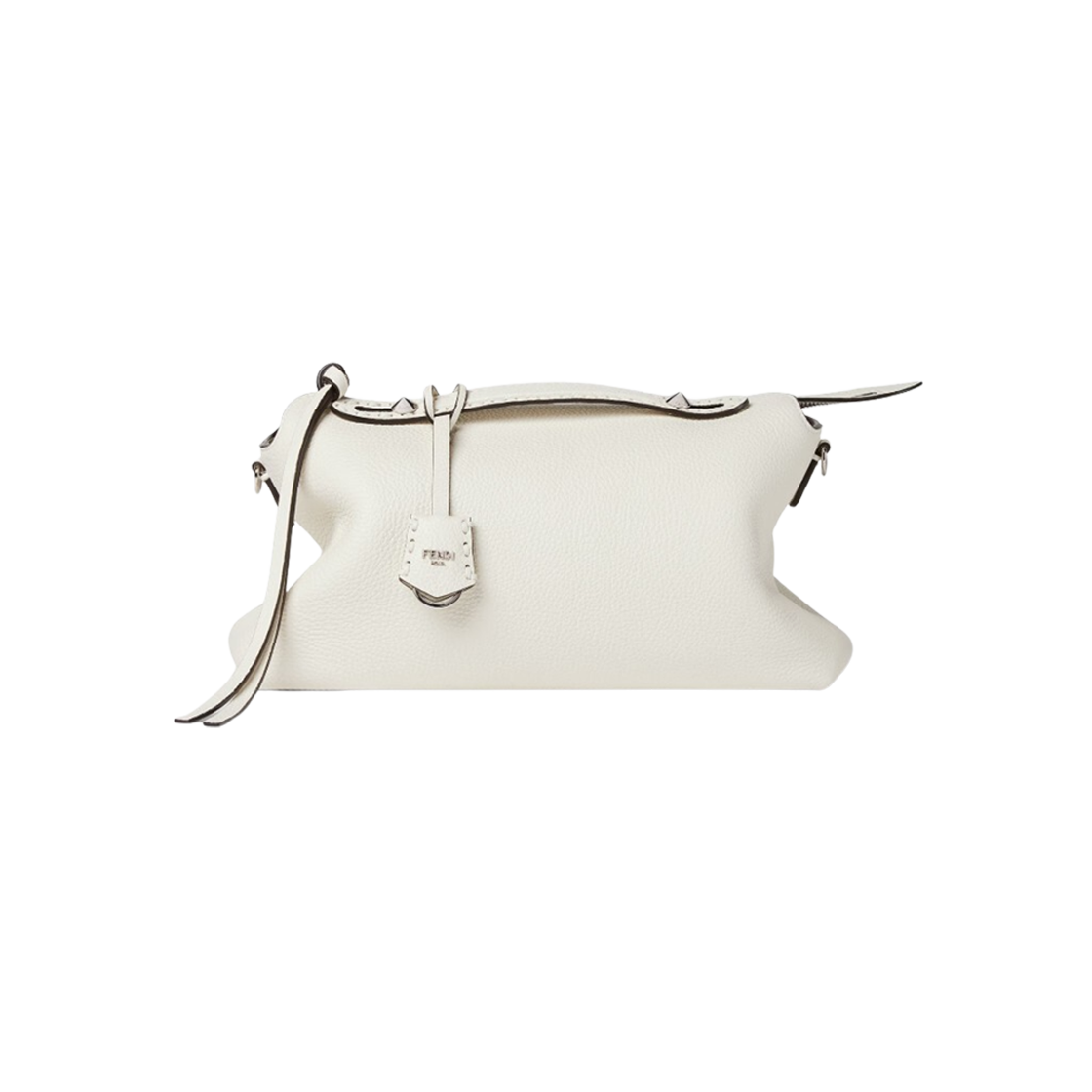 8BL156ASU2F1JBP Fendi By The Way Large Cuoio Romano Leather Selleria Bag White