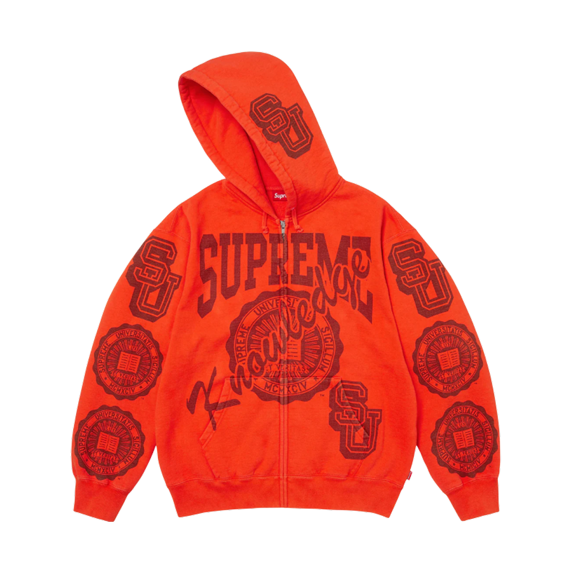 슈프림 널리지 레인즈 집업 후드 스웨트셔츠 오렌지 - 25FW