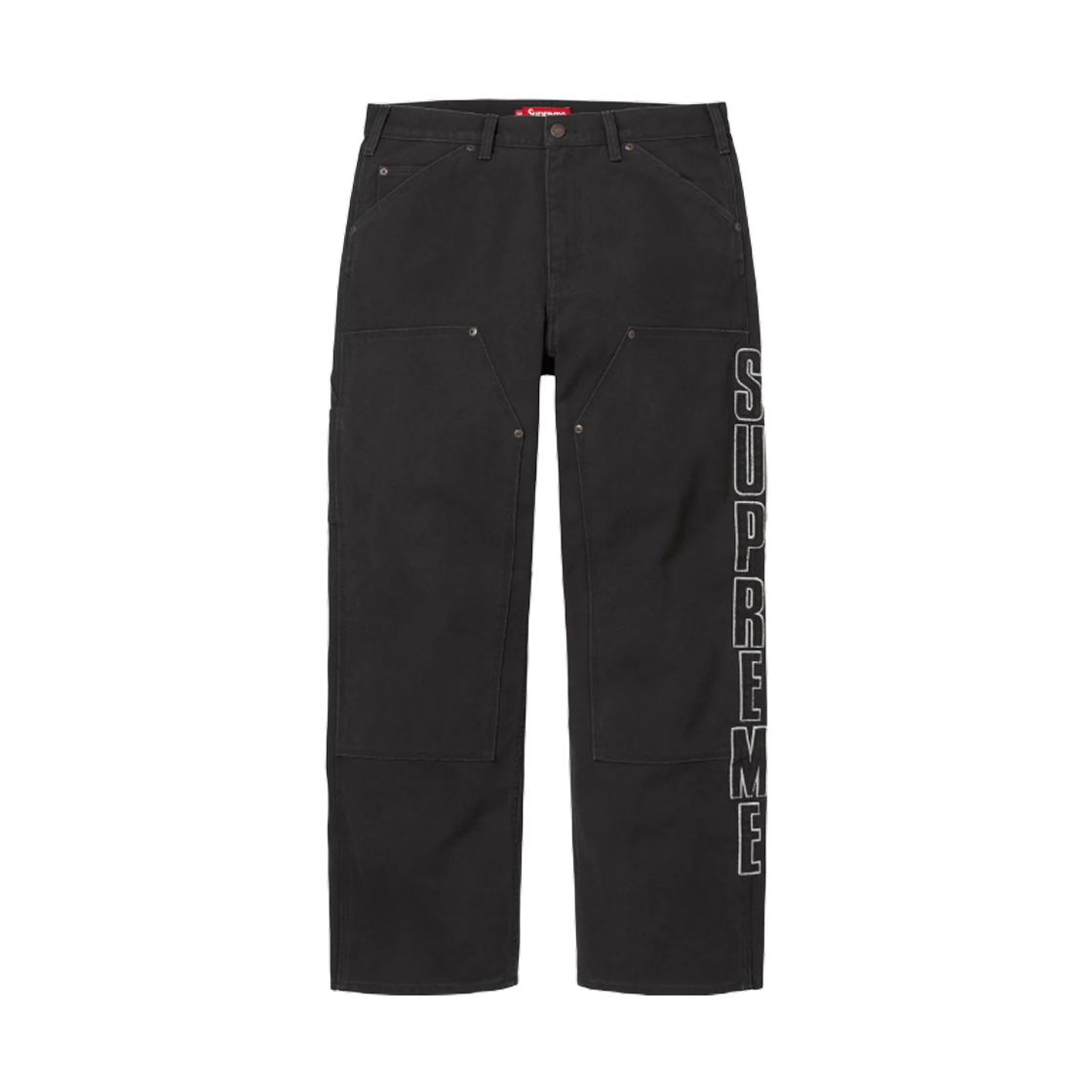 - Supreme Reflective Double Knee Pants Black - 25FW