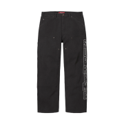 Supreme Reflective Double Knee Pants Black - 25FW